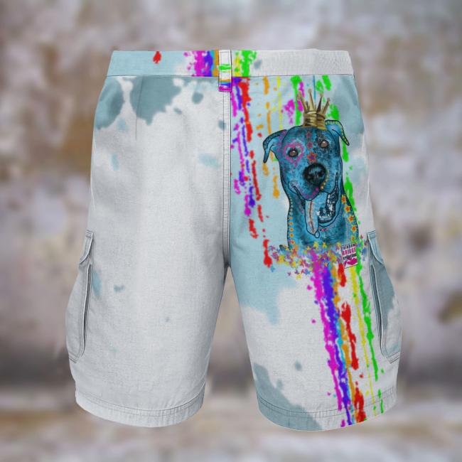 Cargohose mit Alec- Hose, lang oder kurz, bunt, 100% Polyester, Grösse S-5XL, fester Stoff, Normale Passform, Mischling, Mix, Deutscher Schäferhund